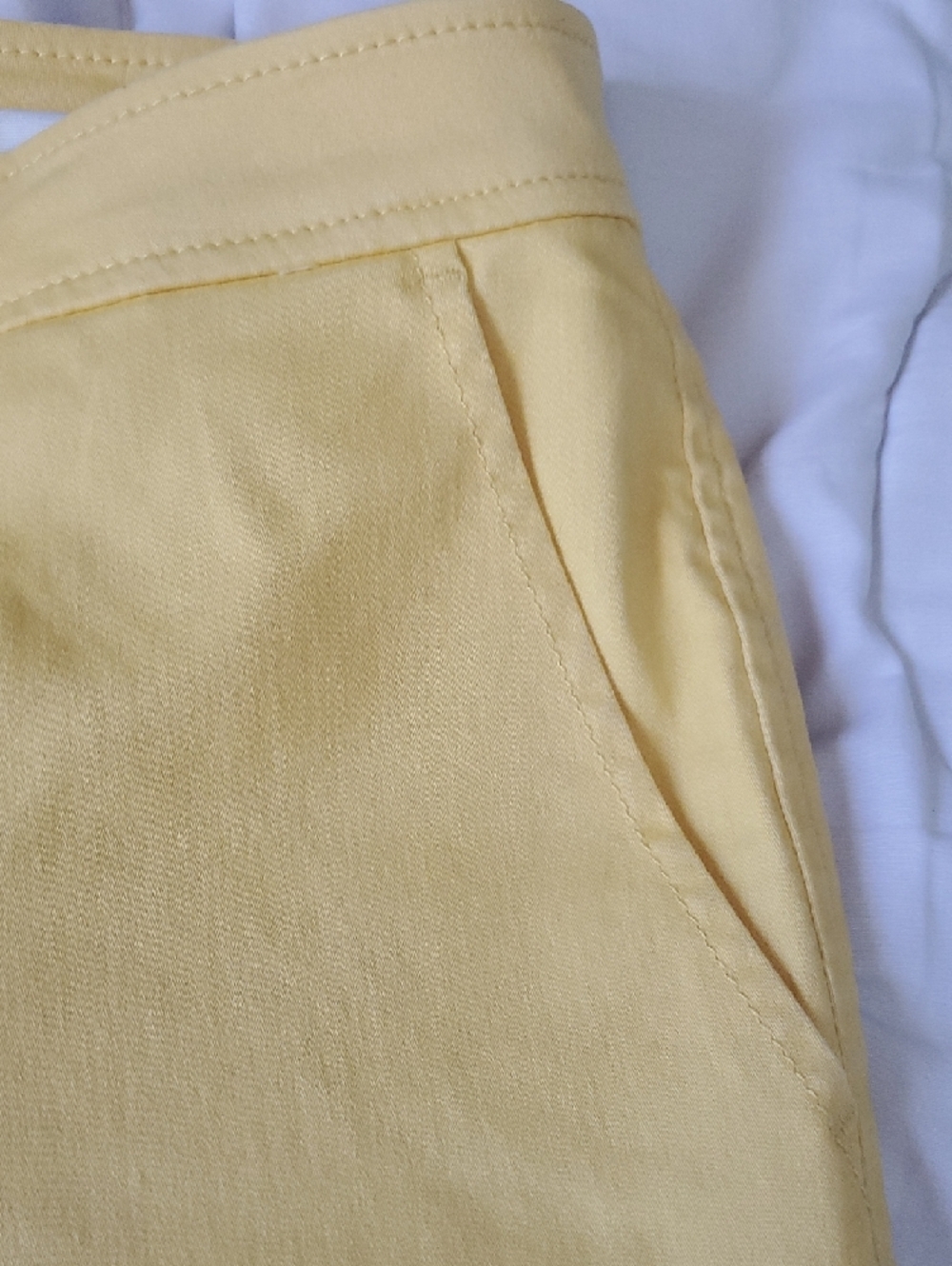 Market & Spruce Yellow Cropped Ankle Pants - Picture 7 of 9